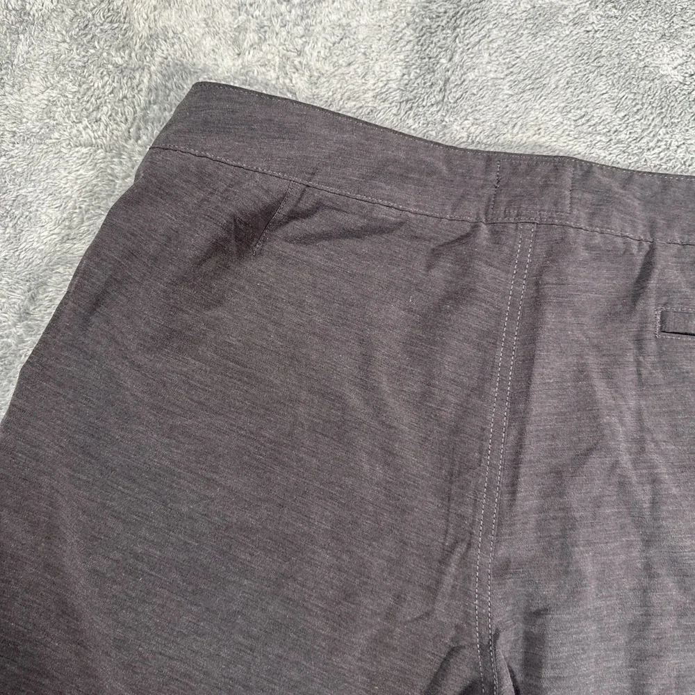 Faherty All Day Shorts Mens 38 Dark Gray Performance Stretch Summer Casual Chino
